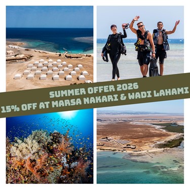 Your Red Sea diving escape starts here – Summer Offer 2026 at Marsa Nakari & Wadi Lahami